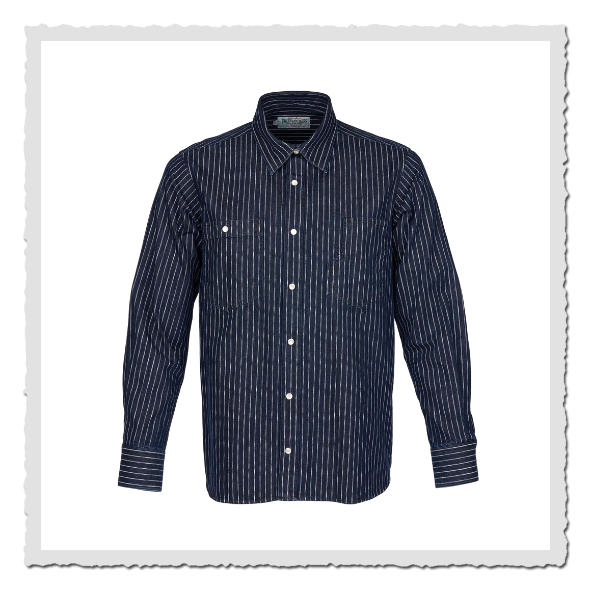 1937 Roamer Shirt blue wabash denim